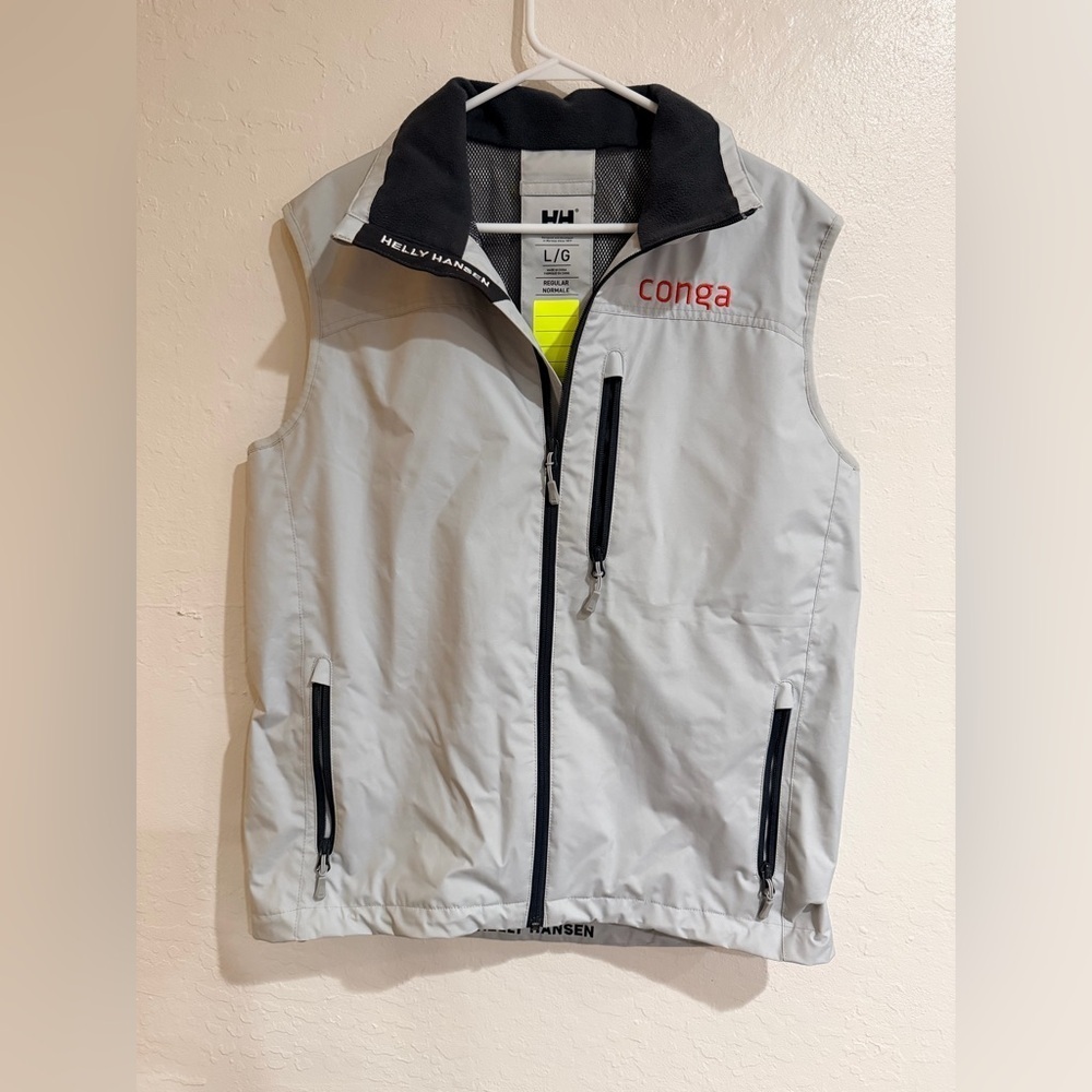 Helly Hansen Light Gray and Black Vest size L